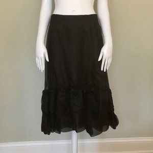 Max Studio ruffle bottom skirt NWOT